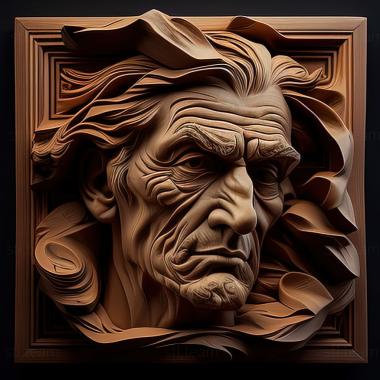 3D model Joseph Whiting Stock American artist (STL)